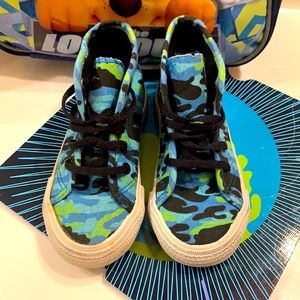 Blue Toddler Camo Sneakers